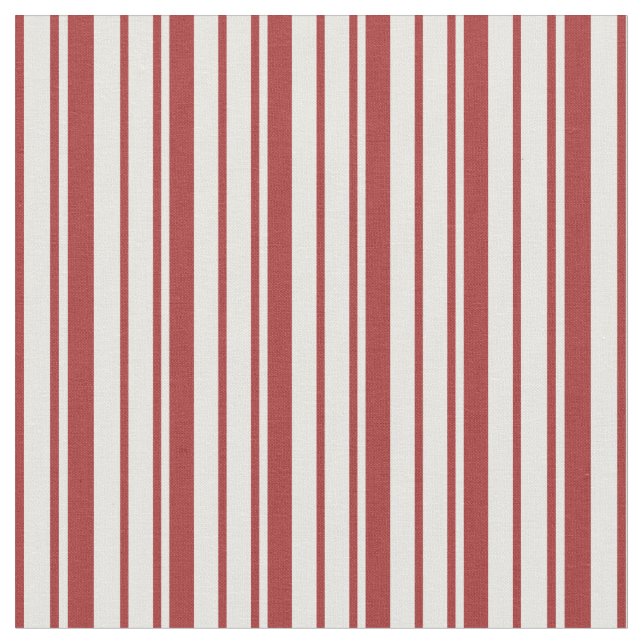 Brown & White Stripes/Lines Pattern Fabric (Close Up)