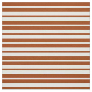 Brown White Stripes Pattern Design Fabric