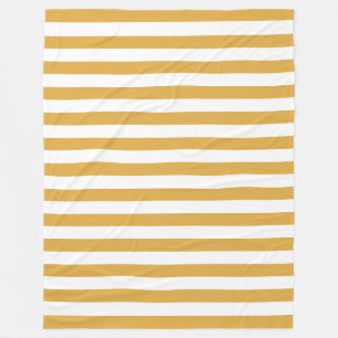 Brown White Stripes Template Elegant Trend Colours Fleece Blanket
