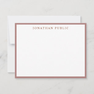 Brown White Template Elegant Simple Personalized