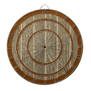 Brown Wood Design Custom Regulation Dart Board