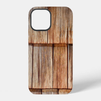 Brown wood iPhone 12 case