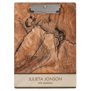 Brown Wood Look Clipboard