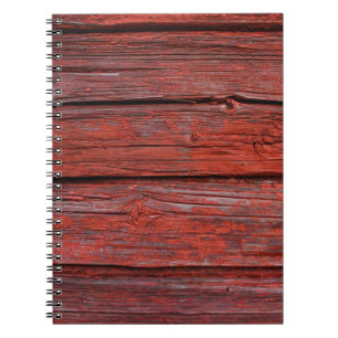 Brown wood plank notebook