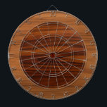 Brown wood texture circles dartboard<br><div class="desc">Brown and dark brown wood texture print circle. Minimalistic design.</div>