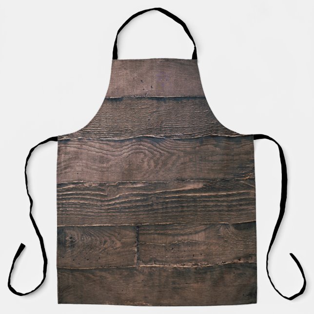 Brown wooden boards apron (Front)