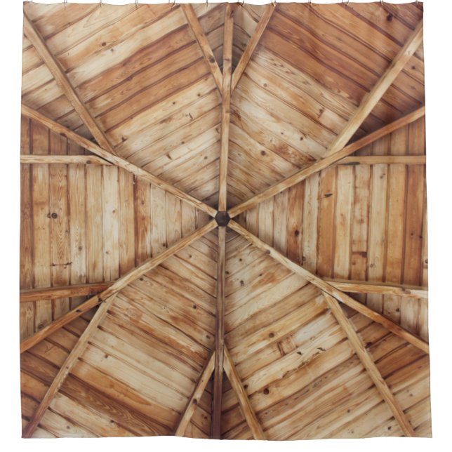 Brown wooden ceiling surface (Front)