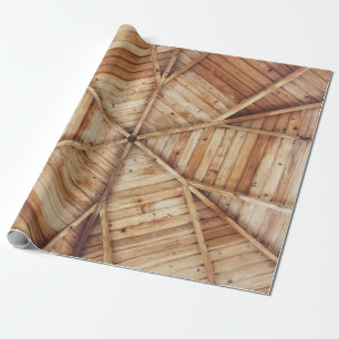 Brown wooden ceiling surface wrapping paper