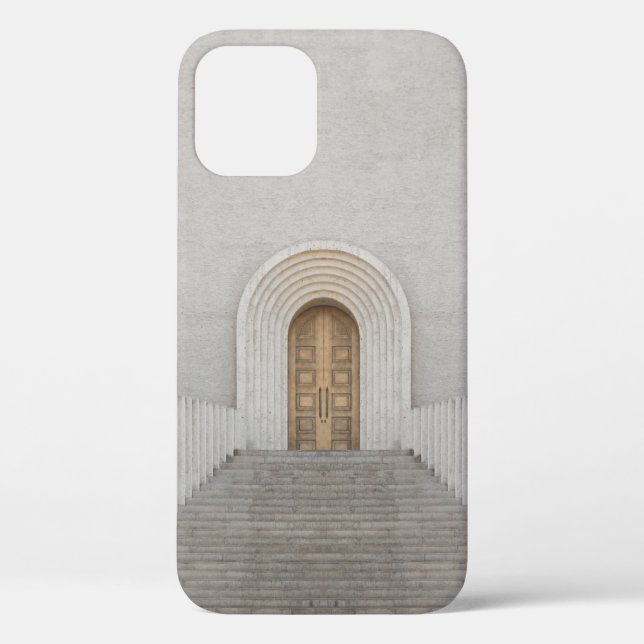 BROWN WOODEN DOOR Case-Mate iPhone CASE (Back)