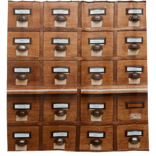 Brown wooden drawer (Front)