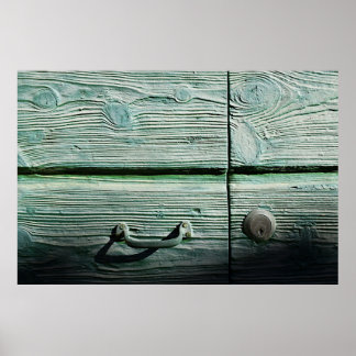 Brown wooden drawer poster