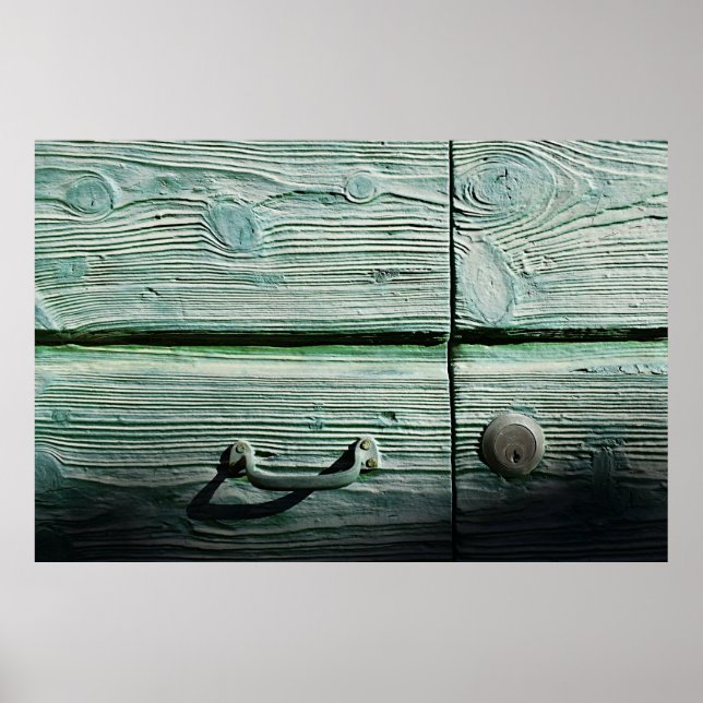 Brown wooden drawer poster (Front)