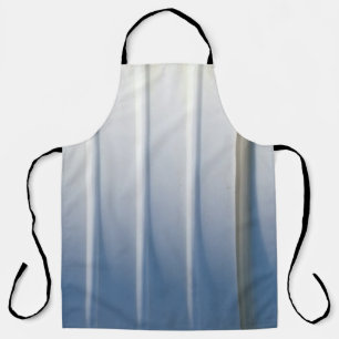 Brown wooden framed glass door apron
