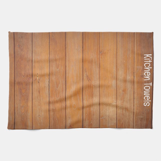 Brown Wooden Kitchen Towel (Horizontal)