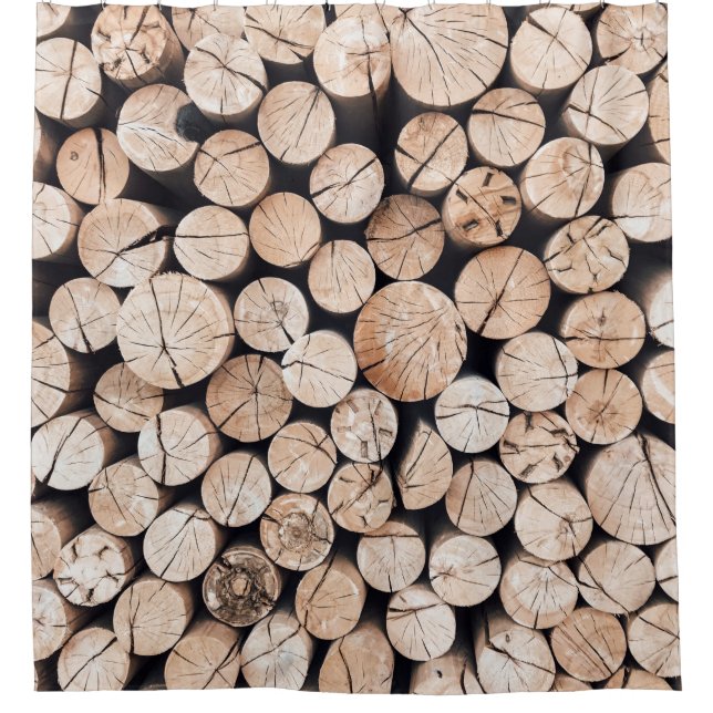 Brown wooden log lot (Front)