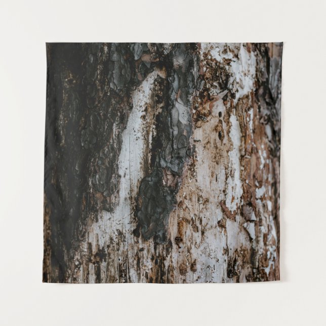 Brown wooden log tapestry (Front)