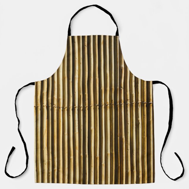 Brown wooden panel apron (Front)