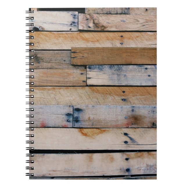 Brown wooden wall notebook (Front)