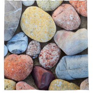 Brown yellow and grey stones