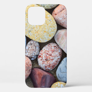Brown yellow and grey stones iPhone 12 case