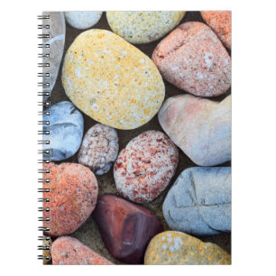 Brown yellow and grey stones notebook