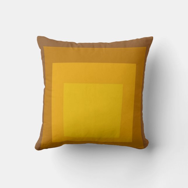 brown-yellow throw pillow (Back)