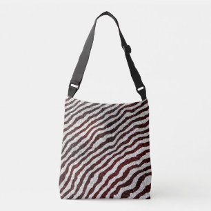 Brown Zebra Crossbody Bag