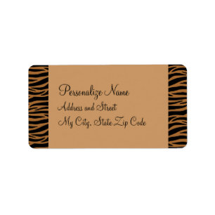 Brown Zebra Labels