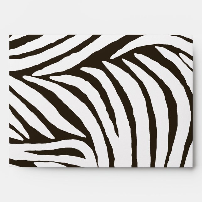 Brown Zebra Print Envelope (Front)