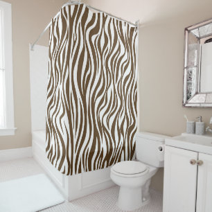 Brown Zebra Skin Print