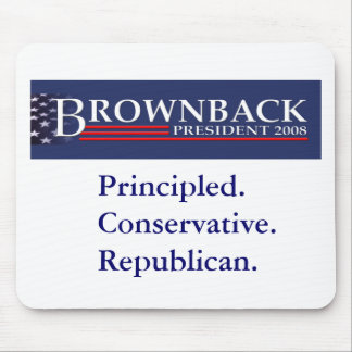 BROWNBACK FOR PRESIDENT Mousepad