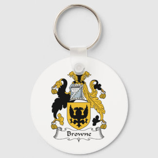 Browne Family Crest Keychain