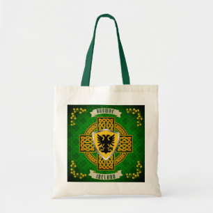 Browne Irish Shield & Celtic Cross Personalized Tote Bag