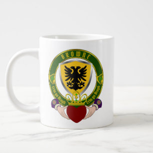 Browne Irish Shield w/Claddagh Large Coffee Mug