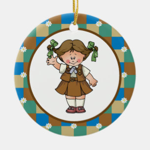Brownie 1 ceramic ornament