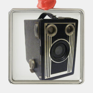 Brownie Antique Camera Metal Ornament