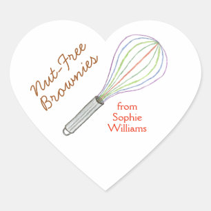 Brownie baking labels / Nut free brownies