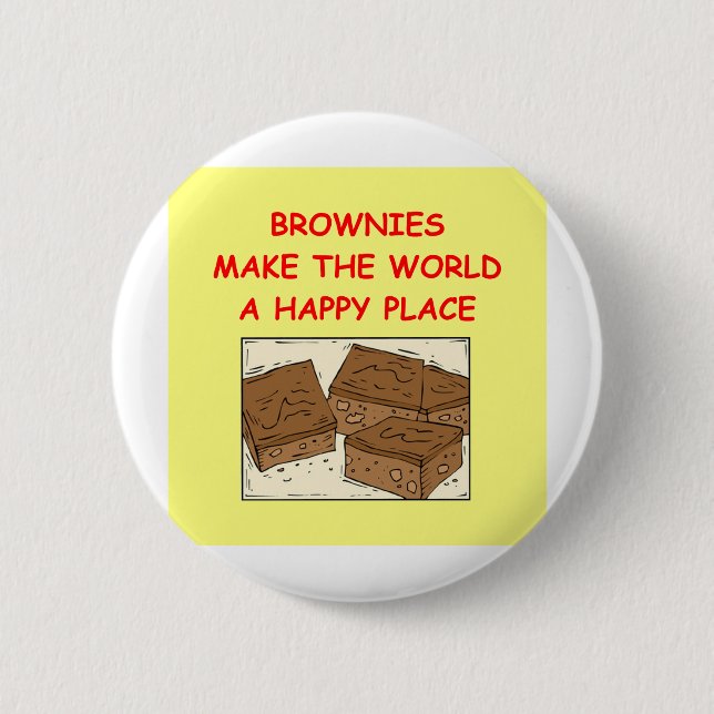 brownie brownies 2 inch round button (Front)