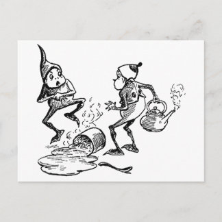 Brownie Cradling Hurt Hand Postcard