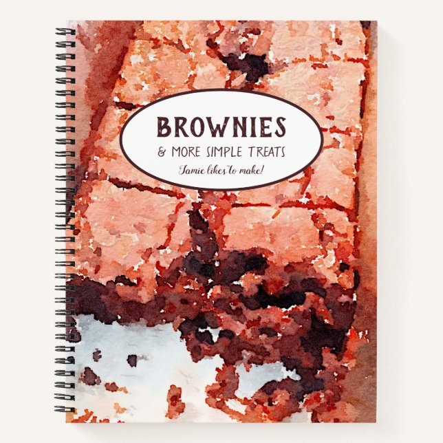 Brownie et autres gâteries livre de recettes perso (Devant)