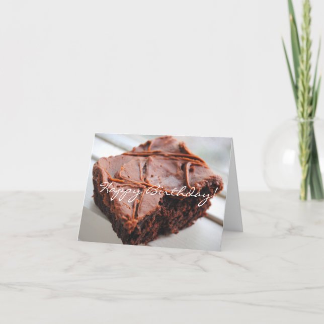 Brownie Happy Birthday Card (Front)