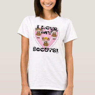 Brownie I Love My Scouts Hearts T-Shirt