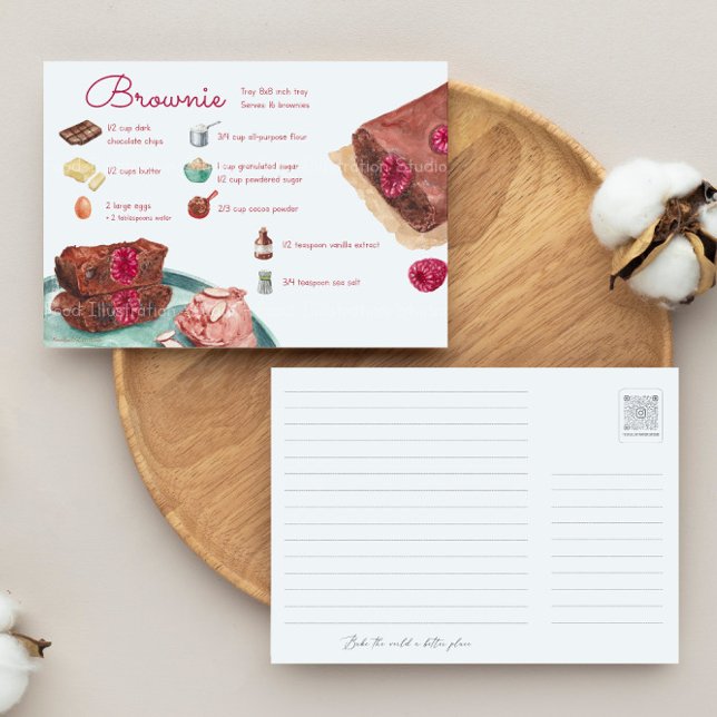 Brownie Recipe Postcard (Creator Uploaded)