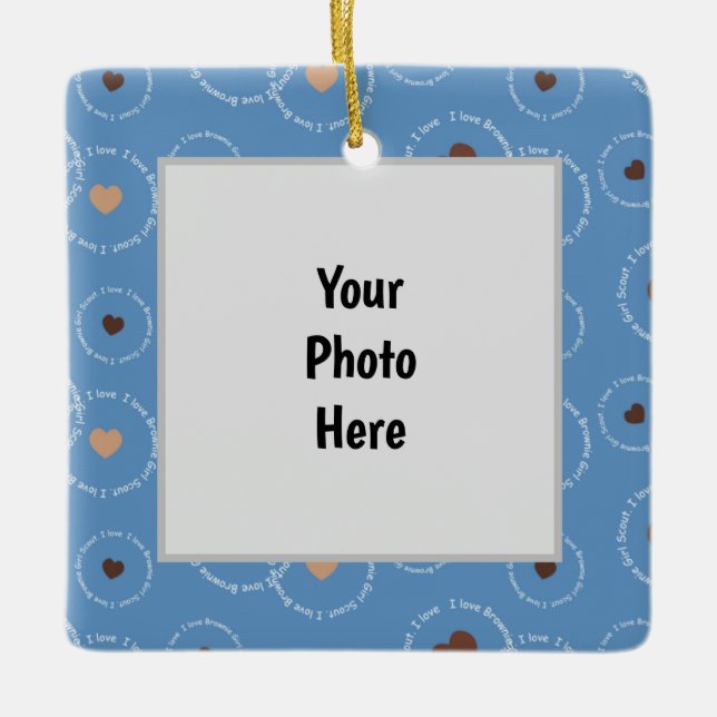 Brownie Scout Christmas Ornament (Front)