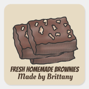 Brownies maison frais addname sticker