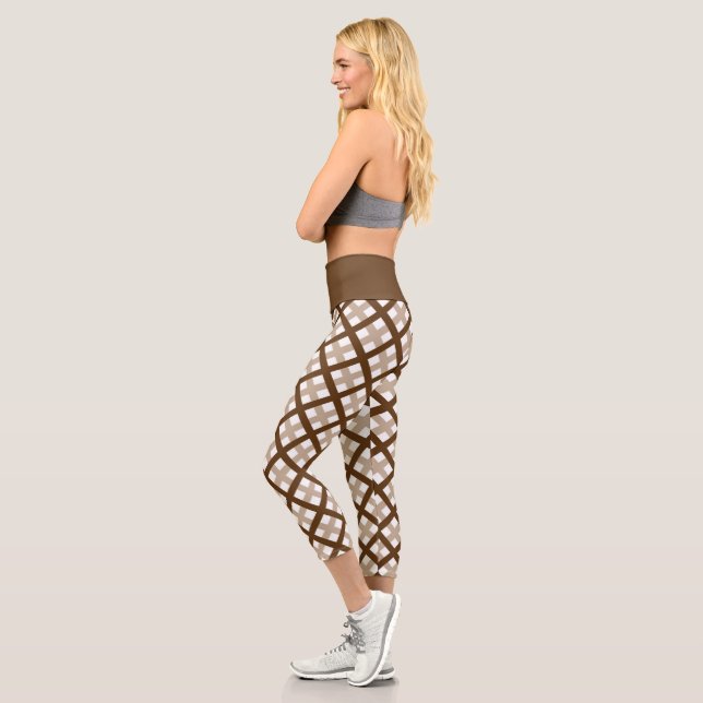 Brownies Neoplaid Capri Leggings (Left)