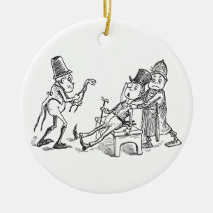 Brownies Pulling Teeth Ceramic Ornament