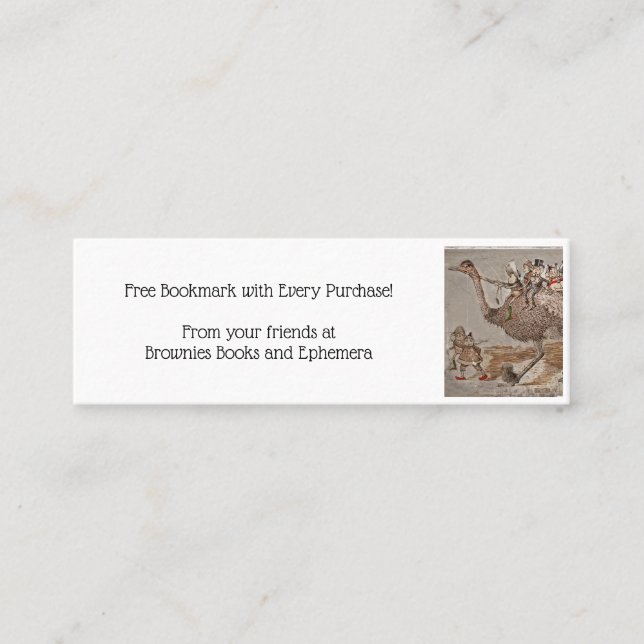 Brownies Riding an Ostrich Loyalty Card (Front)