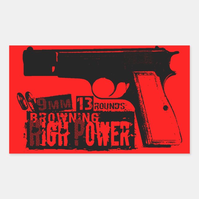 Browning Hi-Power Sticker (Front)