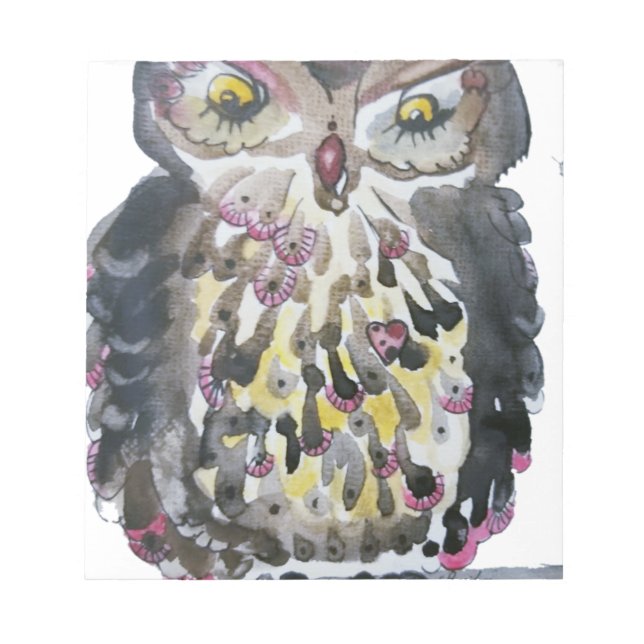 Brownly Woot Owl Notepad (Front)